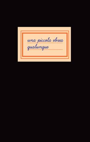 Una piccola ebrea qualunque Book Cover