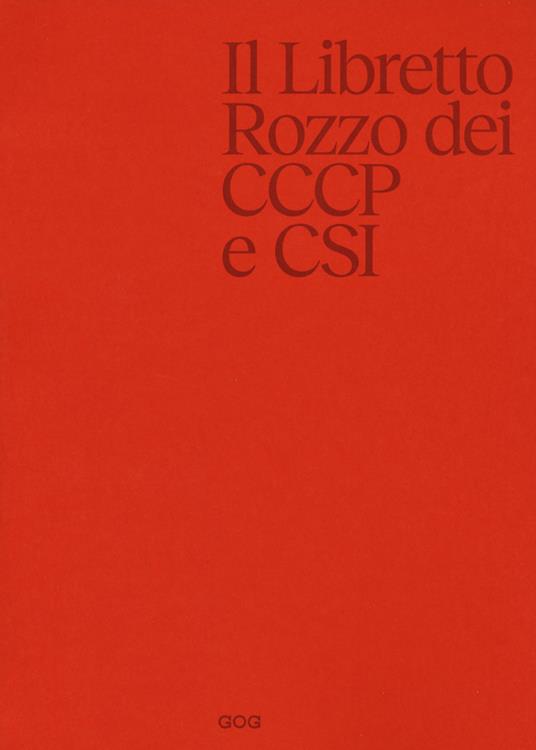 Libretto rozzo dei CCCP e CSI Book Cover